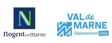Logos des villes de Levallois et de Nogent-sur-Marne ainsi que du Conseil Départemental du Val-de-Marne subventionnant le Capriccio Français